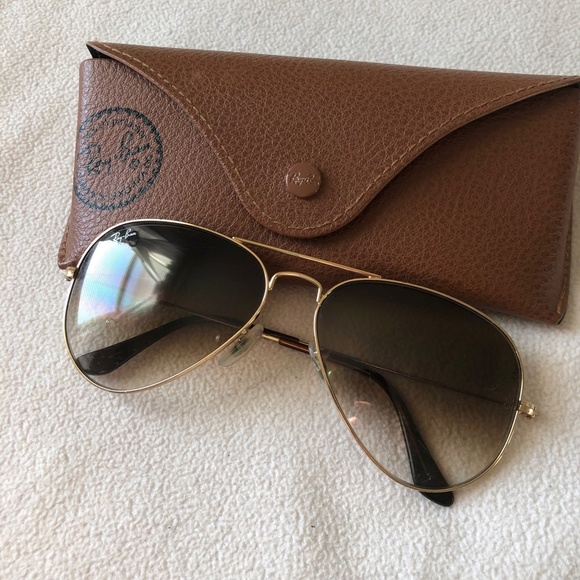 Ray-Ban Brown Tint Aviators with Case! - Picture 4 of 4
